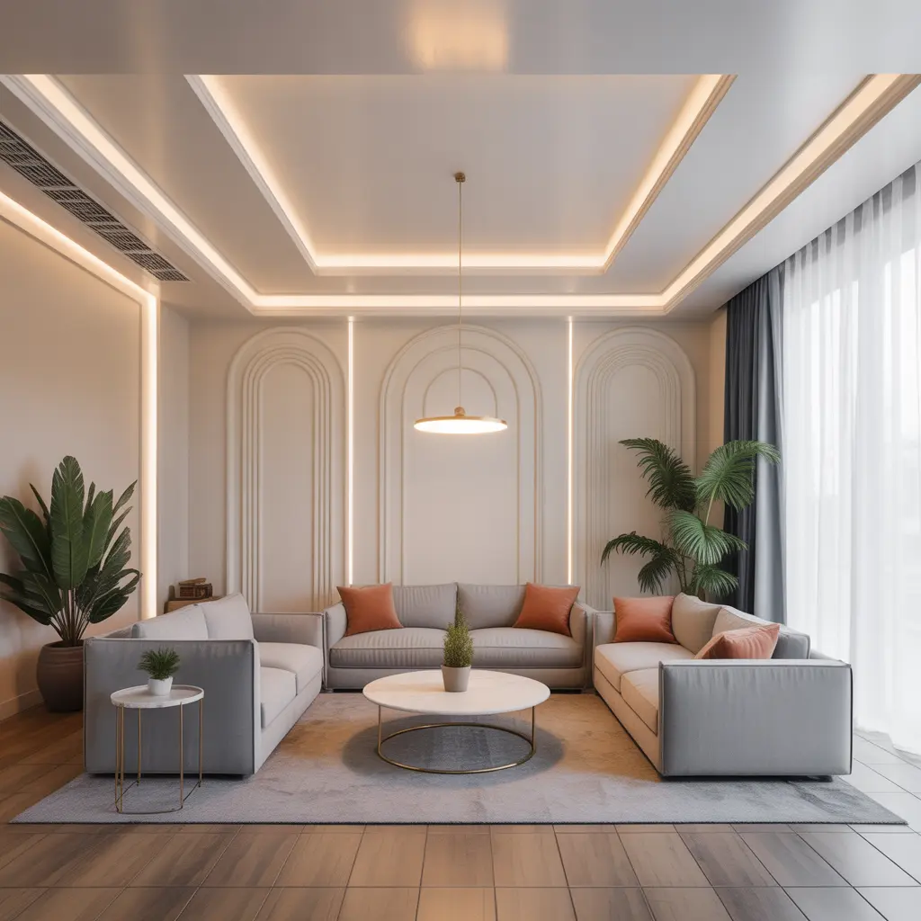 Gypsum ceiling example